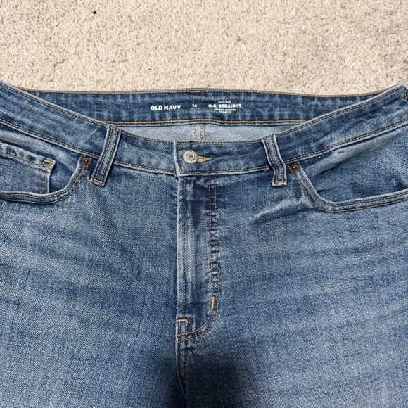 High-Waisted O.G. Straight Side-Slit Ankle Jeans for Women Size 14 Petite Jeans - Picture 2 of 8